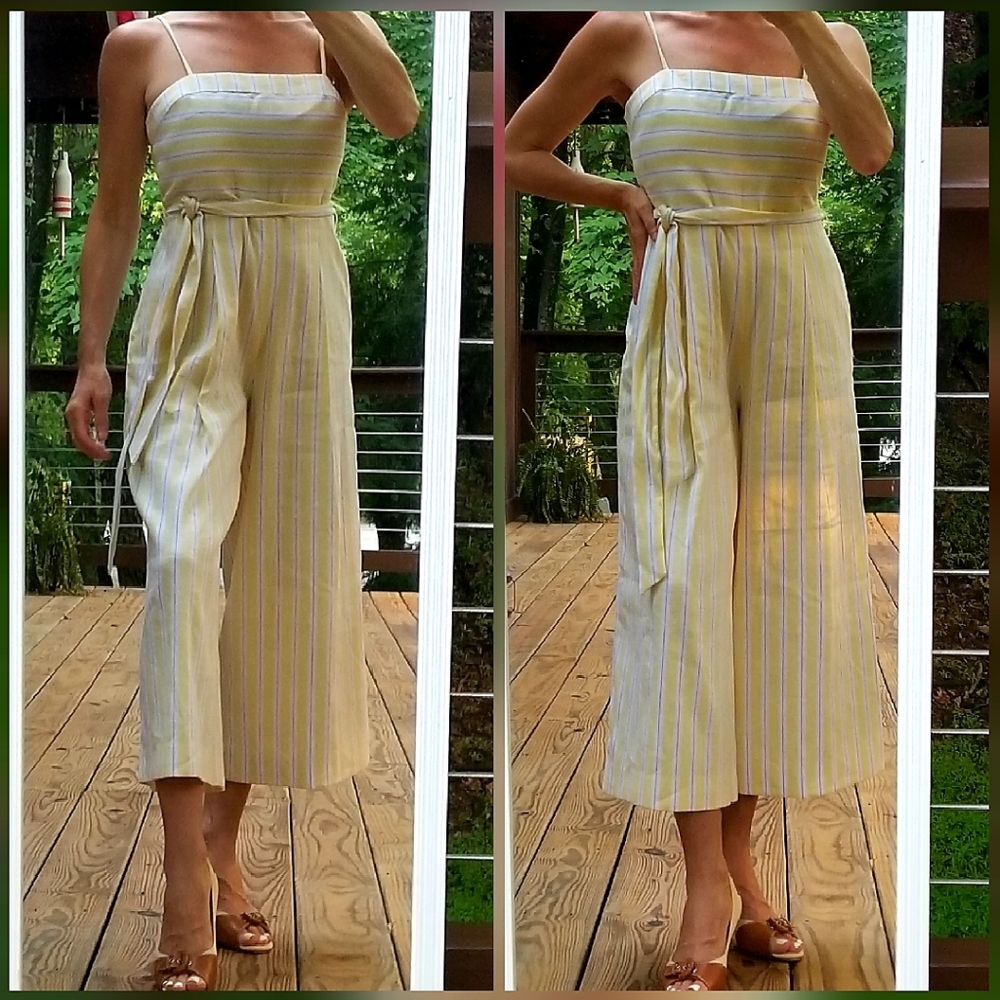 Banana Republic Cropped yellow stripe jumper 2P